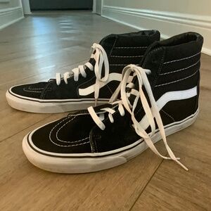 Mens Black Vans High Top Sk8-Hi sneakers Size 13